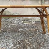 1970s rattan dining table
