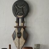 20th century, Bedu Nafana mask, carved wood, tribal art, decorative object