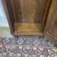 English oak wardrobe cupboard from the early 20th century