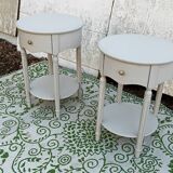 Large round bedside tables