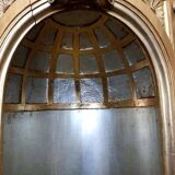 Superb early 19th century church tabernacle in gilded stuccoed wood