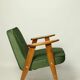Fauteuil vintage en velours d'herbe verte chaise en bois salon