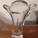Small corolla vase in crystal from Vannes art-deco period - h 18.5 cm