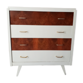 Vintage rosewood chest of drawers with 4 drawers from the 1960