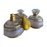Trio of glass toiletries