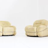 Vintage Adriano Piazzesi Okay armchairs 1970s Italy , set of 2
