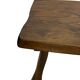 Mid-Century Organic Wooden Side Tables, circa 1960's wabi sabi brutalist