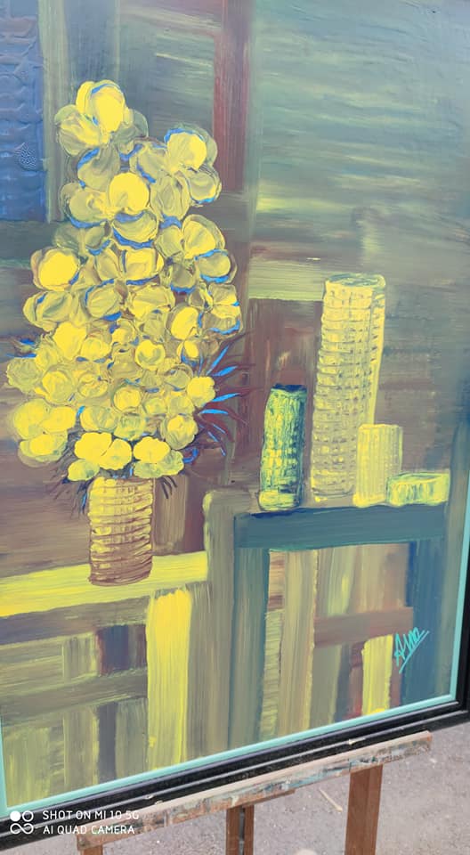 Abstract still life painting