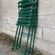 Set of 3 old folding garden chairs