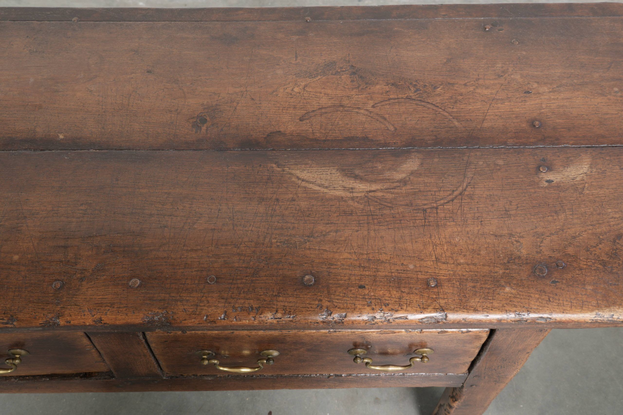 Antique sideboard in English style 19th century with a rural appearance