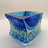 1960s Ashtray  in Hand-worked Murano Glass by Flavio Poli for Sesuso