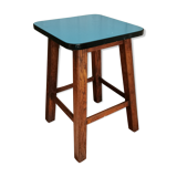 Blue formica tabouret