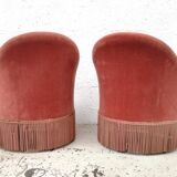 Pair of armchairs pink