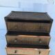 Commode en rotin et cannage années 60-70