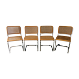 Series of 4 chairs B32 Breuer