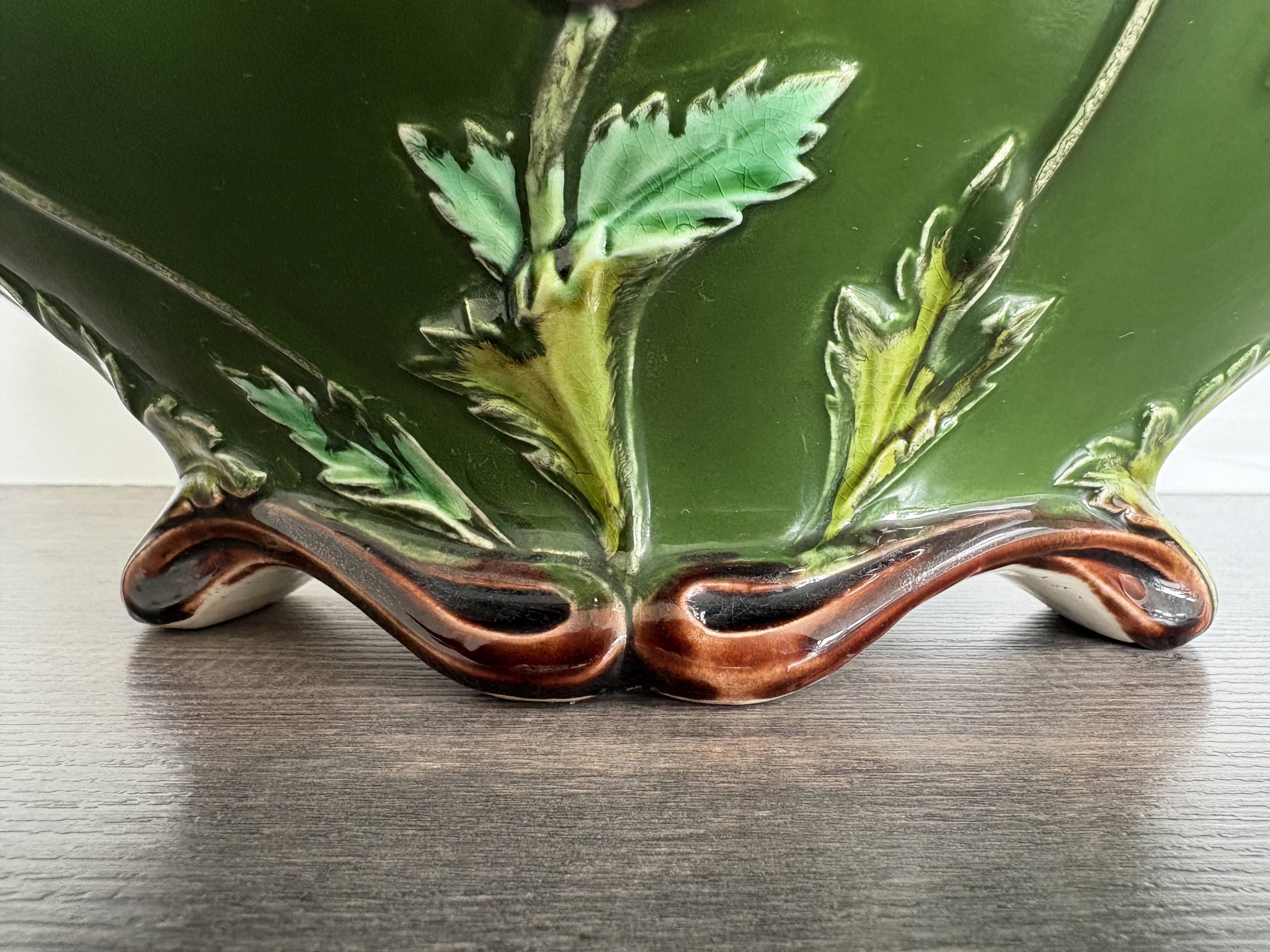 Large antique planter De Bruyne Frères 1900