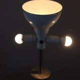 Large table lamp in satin-chrome steel by Goffredo Reggiani, Italy 1970s