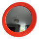 Syla vintage orange round plastic mirror