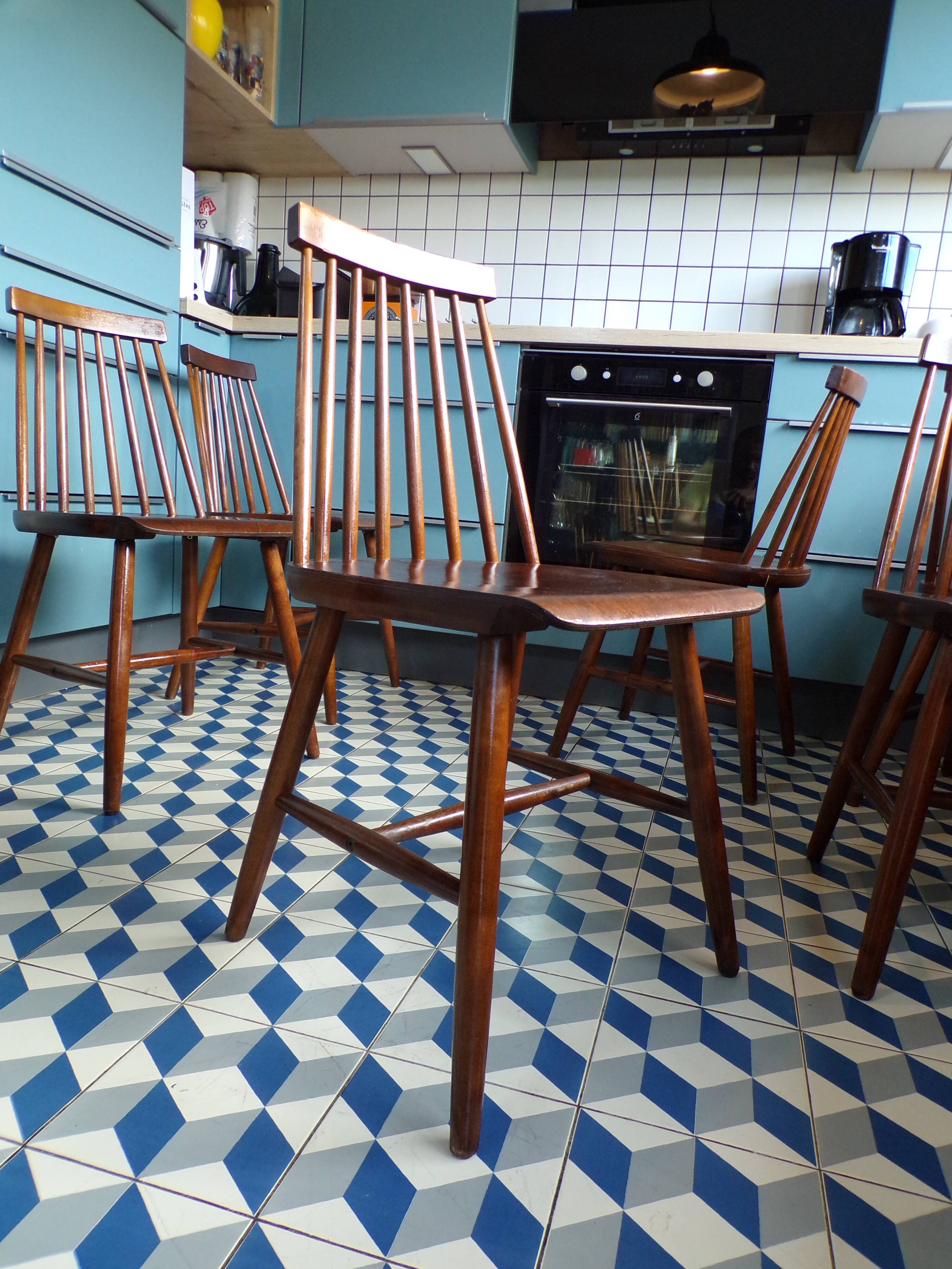 Set of 6 Scandinavian chairs Ikea Stockholm