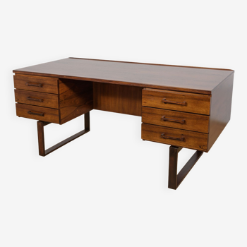 Mid-Century Rosewood Freestanding Desk by Torben Valeur & Henning Jensen for Dyrlund, 1960s