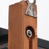Italian wall coat rack with red cats, cream and hat rack, 1960