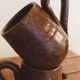 Pair of large mugs in pyrite stoneware