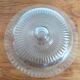 Glass cheese bell with vintage plate