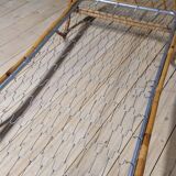 Vintage rattan basket sofa bed - 1950s