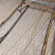 Vintage rattan basket sofa bed - 1950s