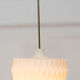 Lustre pendentif en verre opaline vintage, Tchécoslovaquie, 1970