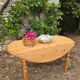 Table à abattants pliable en bois massif brut
