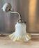 Brass and opaline wall light