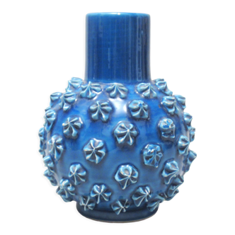 Vase pomme de pin turquoise Italie années 60