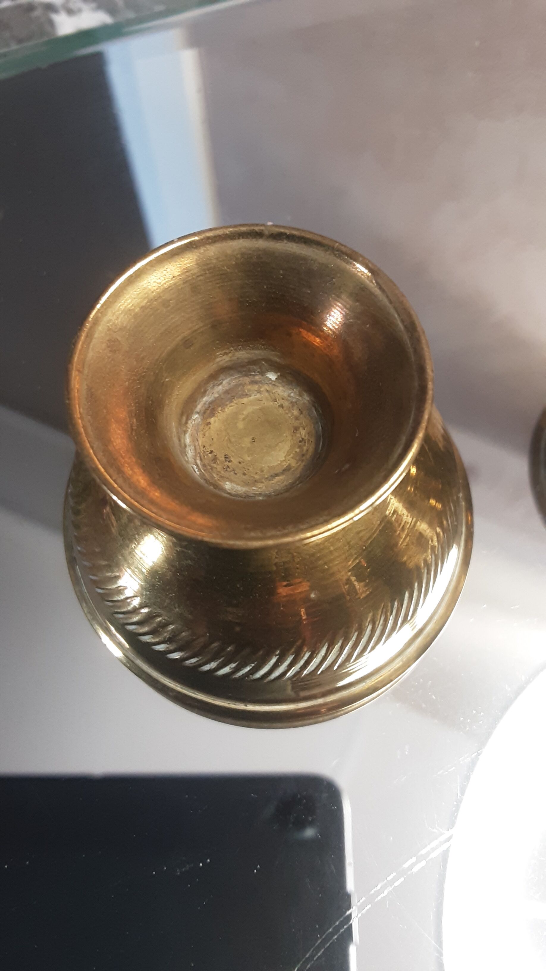 Small brass glasses - vintage