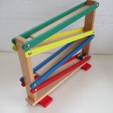 Toboggan jeu en bois et son véhicule- vintage