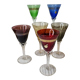 6 Murano wine glasses