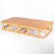 Large coffee table in rattan and cane.