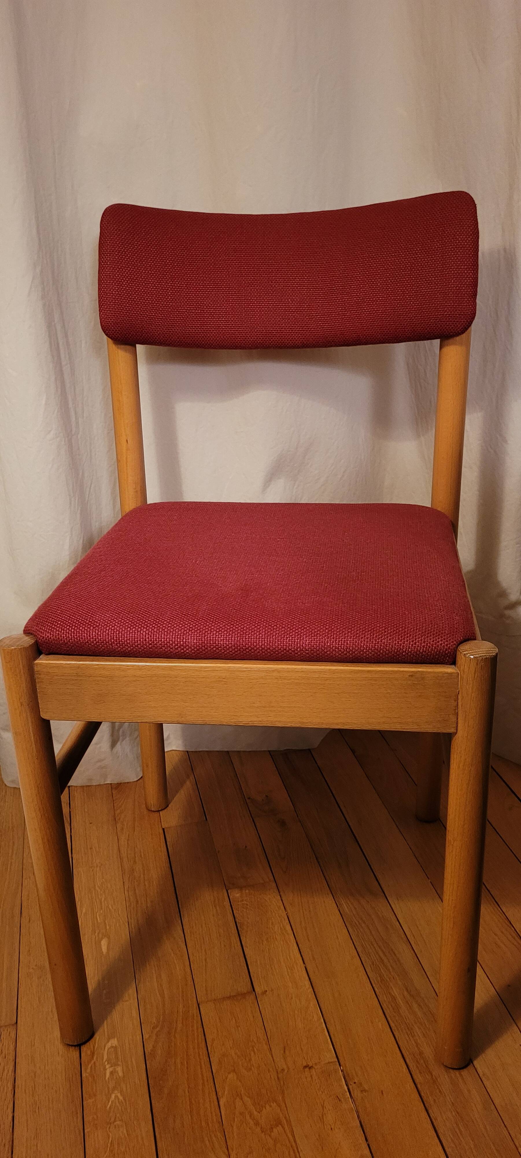 Set of 4 vintage Baumann chairs