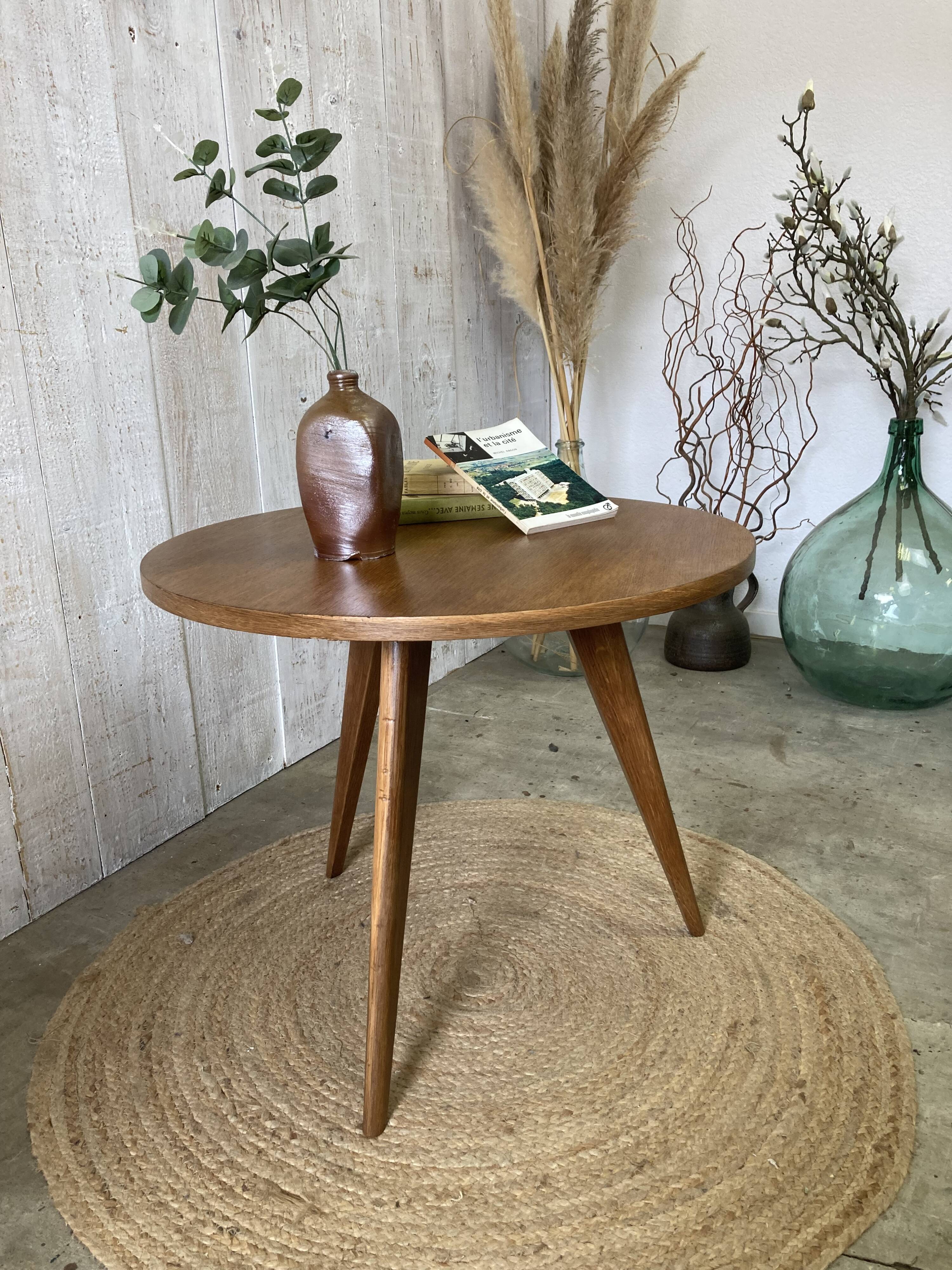 50's tripod pedestal table