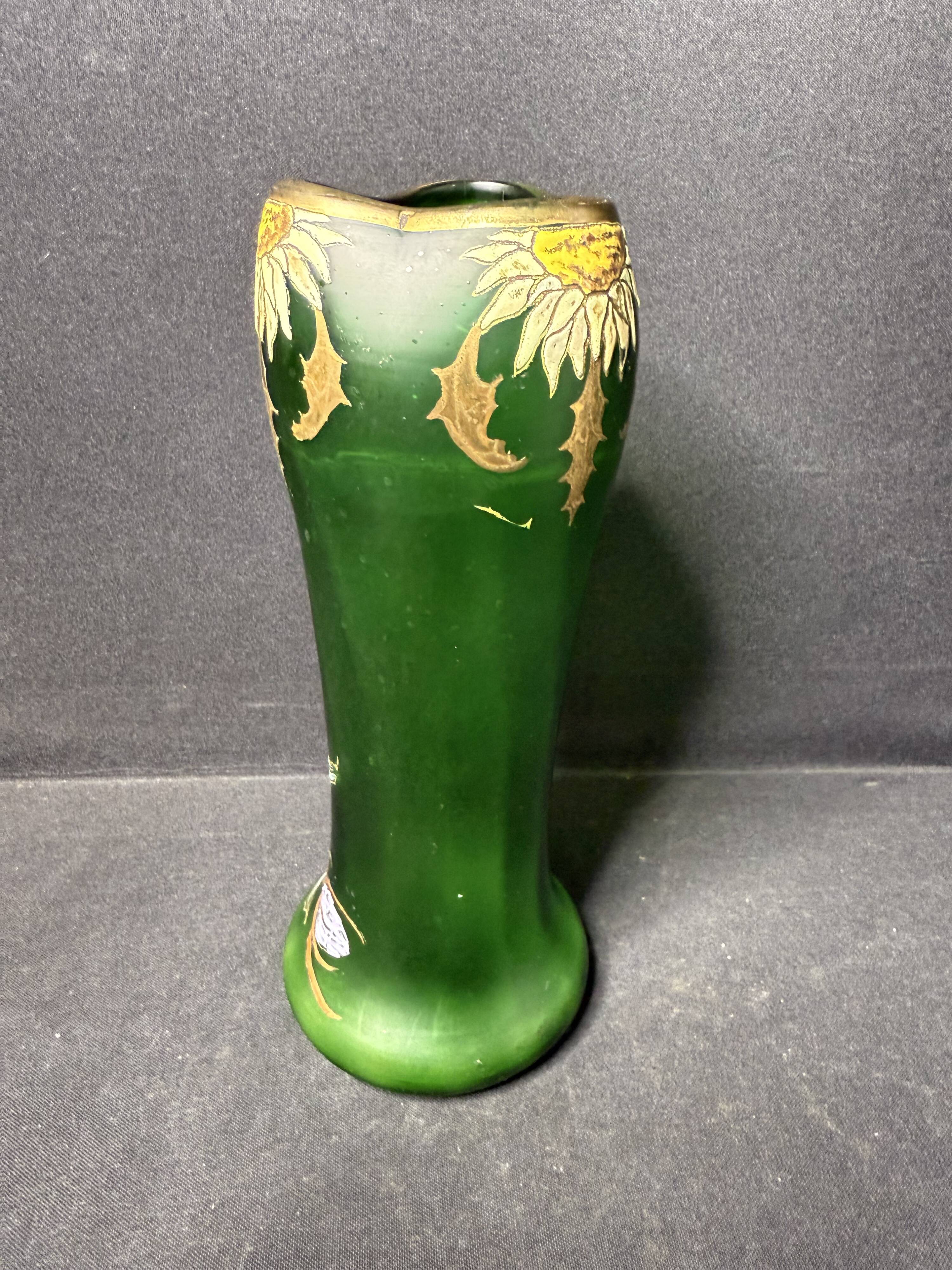 Enamelled vase – FT Legras (1839-1916)