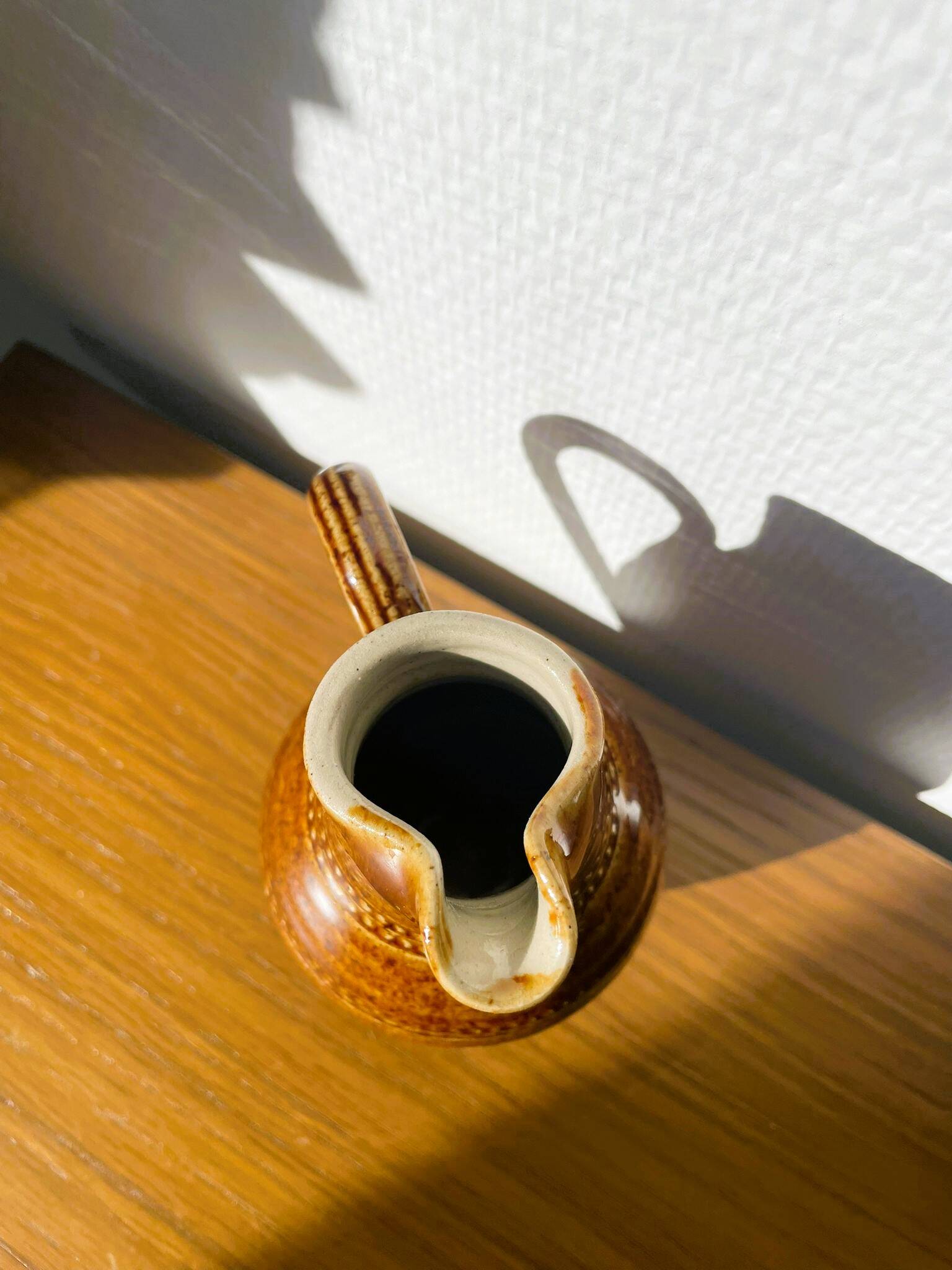 Small jug / glazed stoneware carafe