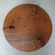 Height adjustable, round, oak coffee table 1960s