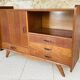 Oak storage unit, splayed legs circa 1950s