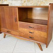 Oak storage unit, splayed legs circa 1950s