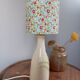 Ceramic bedside lamp, Liberty fabric lampshade, unique creation