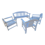 Vintage wooden outdoor furniture