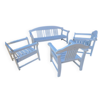 Vintage wooden outdoor furniture