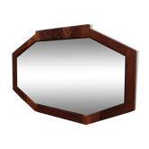 Art deco mirror carved oak 91x53cm