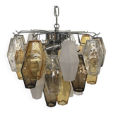 Lustre multicolore en verre de murano « poliedri »