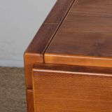 Elm chest of drawers produced by Maison Regain, 1970